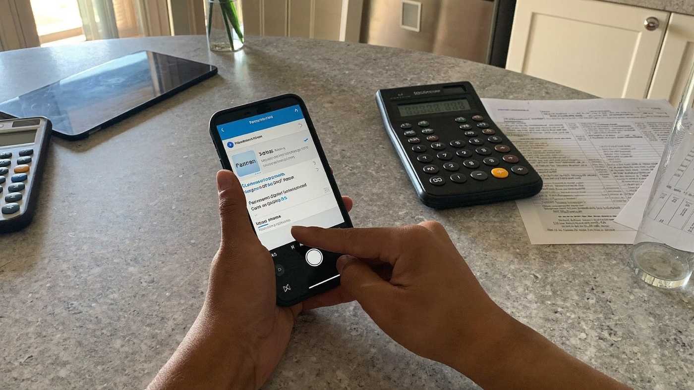 Pessoa consultando restituição do Imposto de Renda no celular