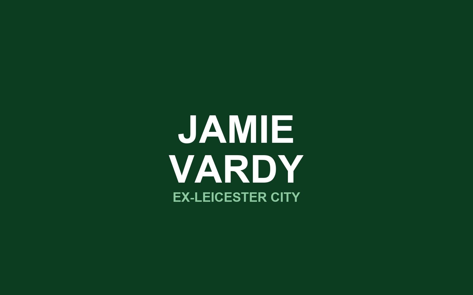 Identificação visual do atacante inglês Jamie Vardy, ex-Leicester City