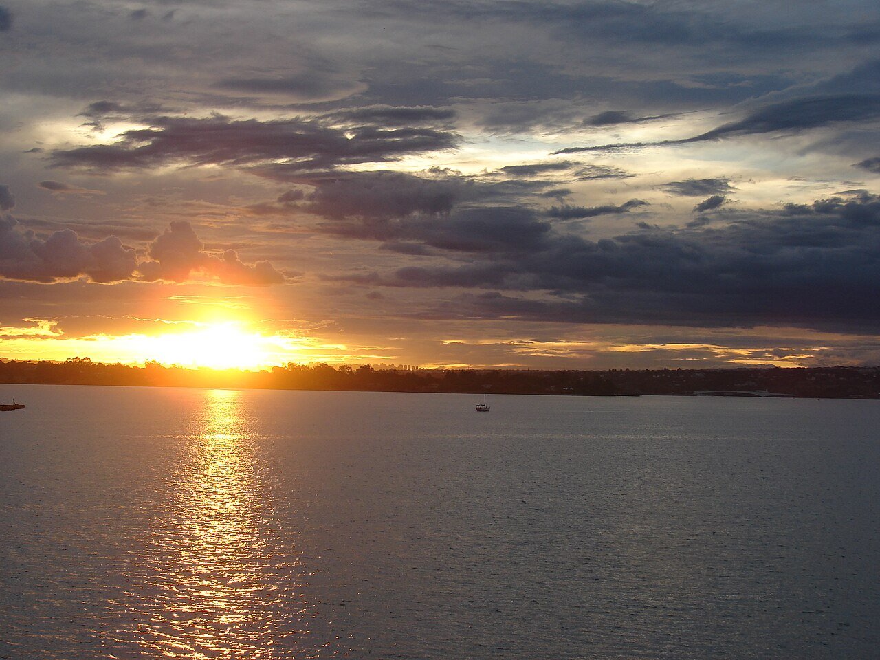 Vista do Lago Paranoá, em Brasília