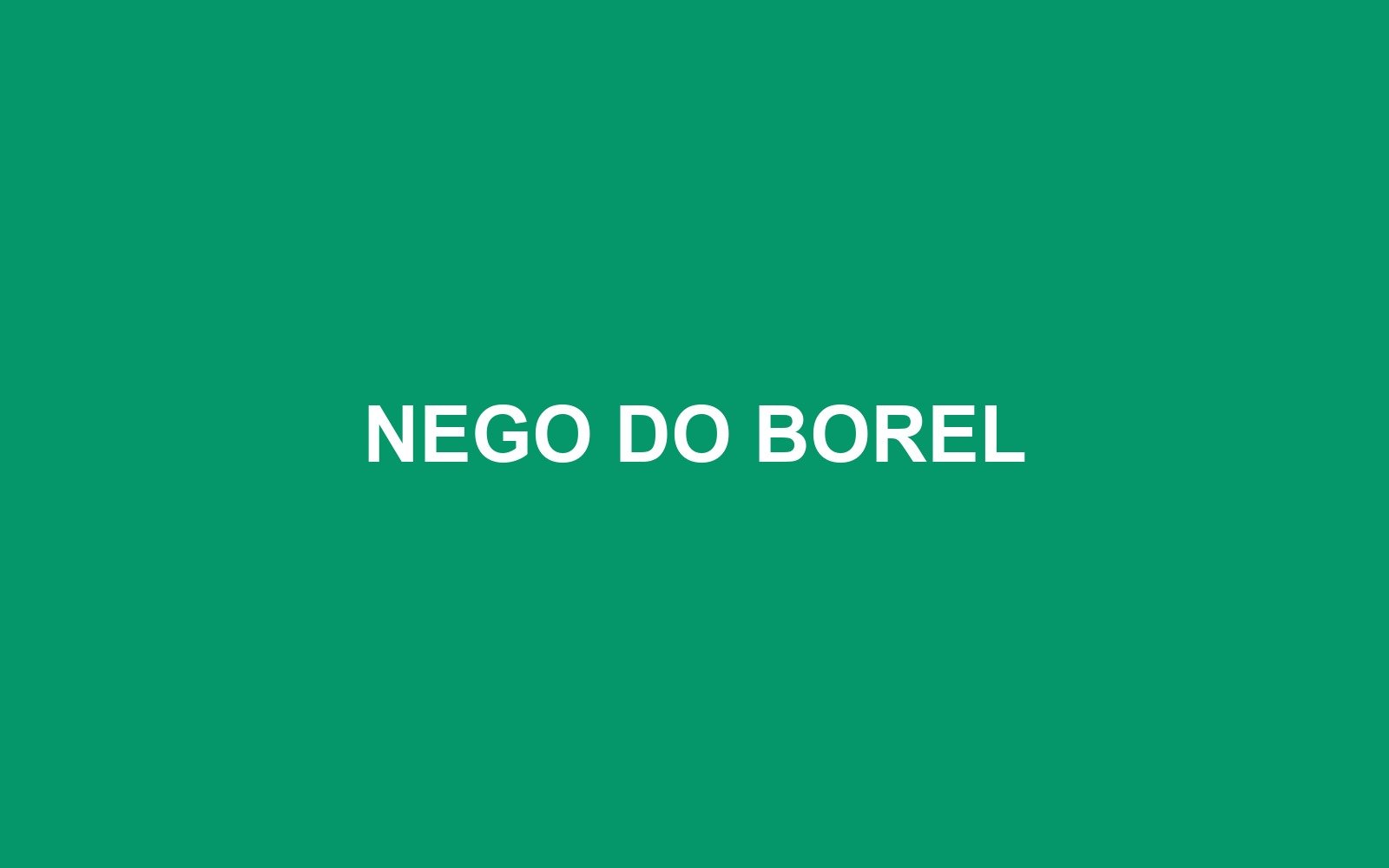 Card de identificação do cantor Nego do Borel