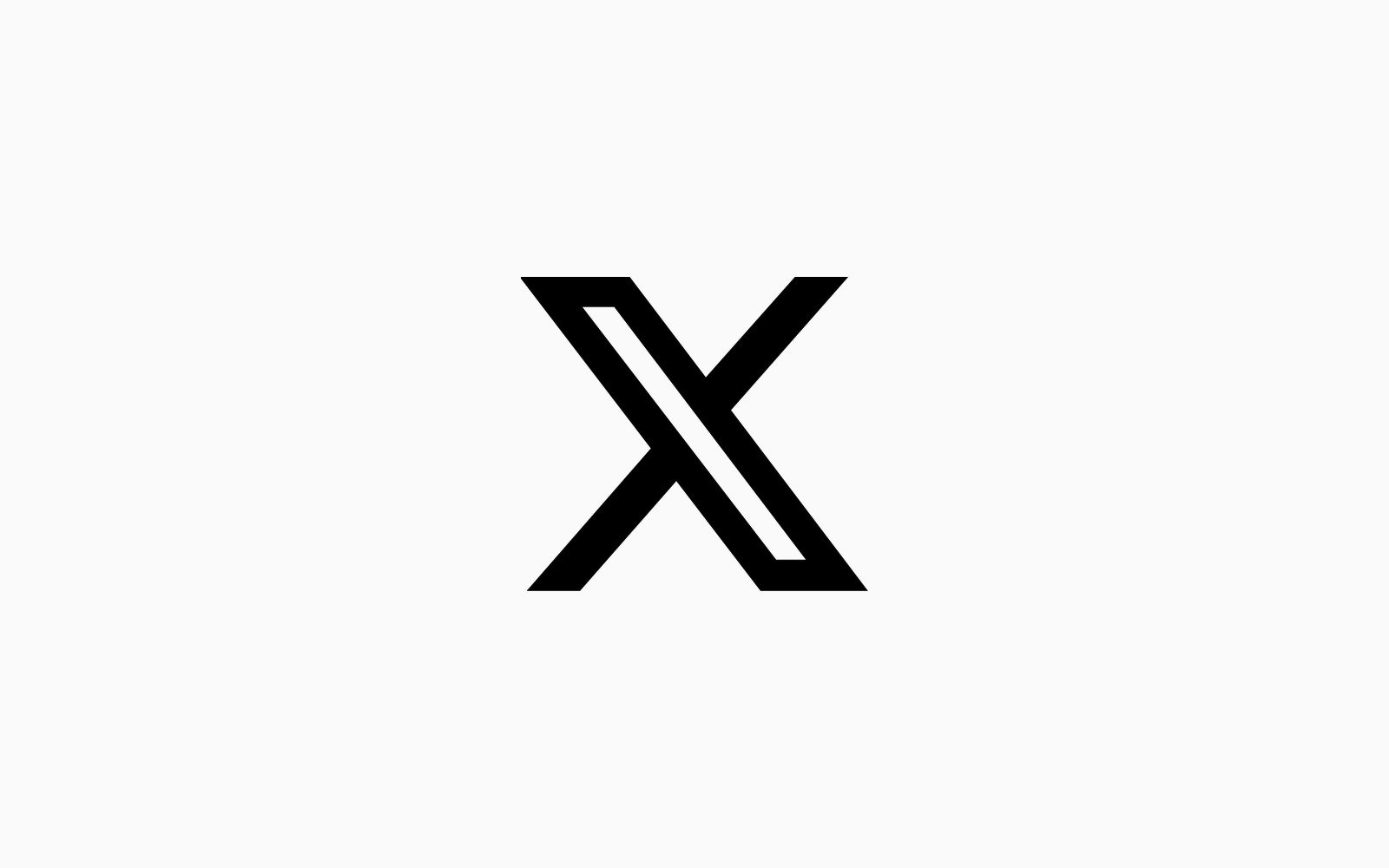 Logo da rede social X (Domínio público, Wikimedia Commons)