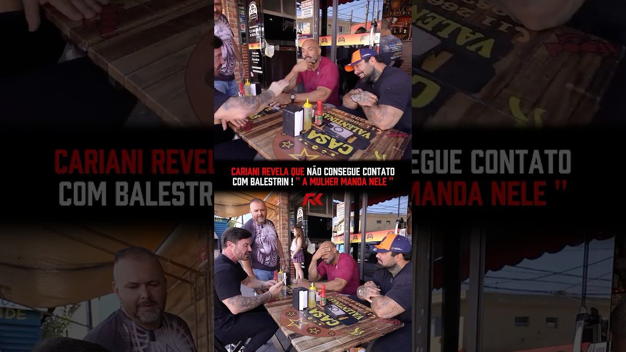Miniatura do vídeo em que Cariani fala sobre a relação com Julião fora do trabalho