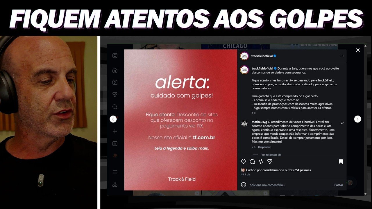 Miniatura do vídeo do canal Corrida no Ar sobre golpes na inscrição de corridas de rua