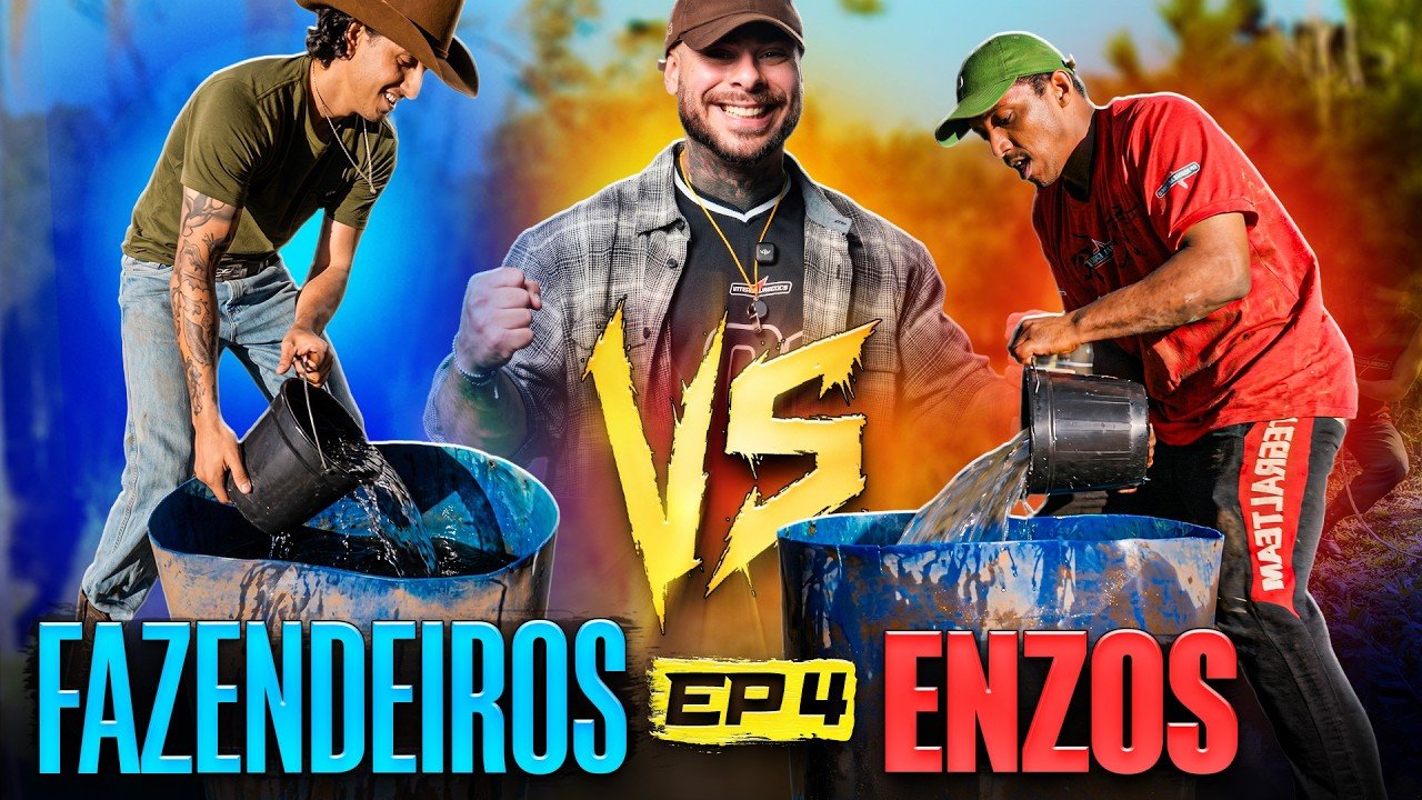 Miniatura do quarto episódio de Enzos vs Fazendeiros, com cobra d'água