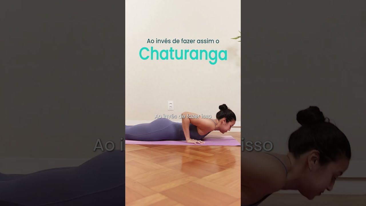 Miniatura do vídeo de Fernanda Yoga com dicas para executar o chaturanga corretamente