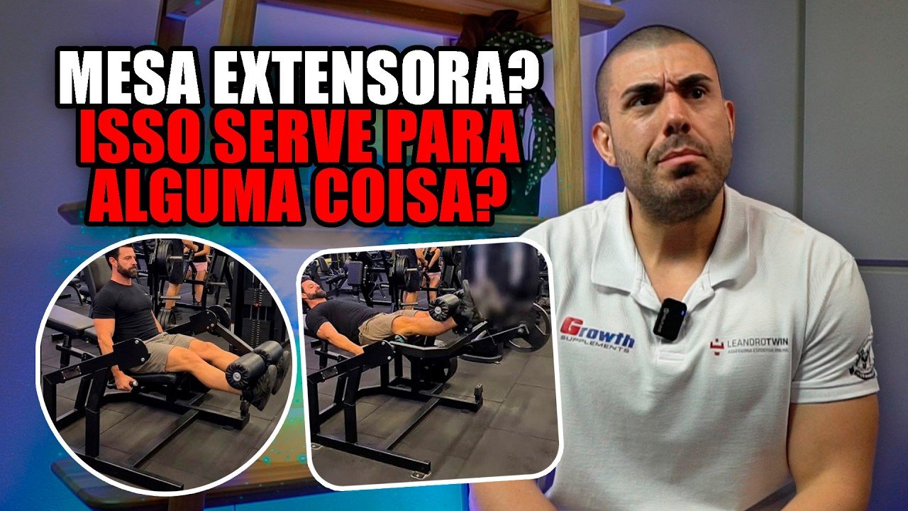 Miniatura do vídeo sobre diferença entre cadeira extensora reta e deitada